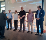 André Martin, Claus Kuhlemann, Andreas Filmann, Frank Binding, Rainer Blanquett und DSB-Präsident Paul Meyer-Dunker