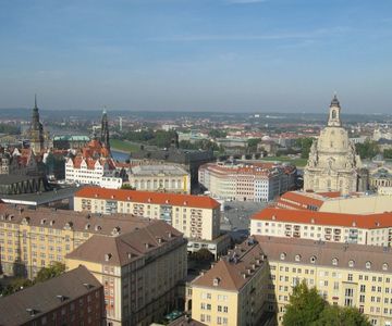 Aussicht auf Dresden und die berühmte Frauenkirche