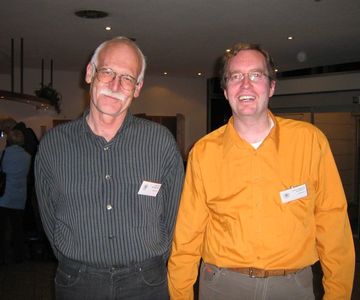 GM Joachim Neuman (li.) und GM Hans-Marcus Elwert (re.)