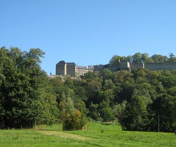 Hier führt uns der Weg zu unserem letzten Stop, der Festung Königsstein.