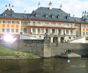 An Schloss Pillnitz angekommen