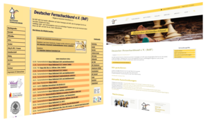 Alte und neue Website gegenübergestellt