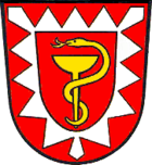 Das Wappen des Gastgeberortes